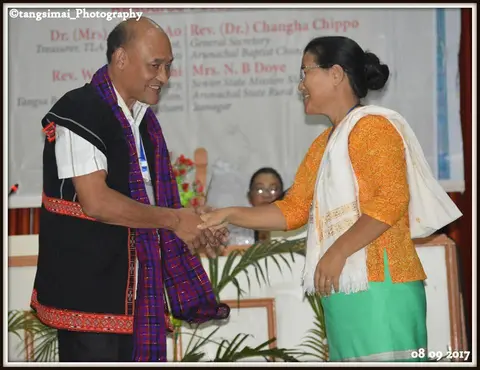 Felicitation to General Secretray during ABCC Women Conference