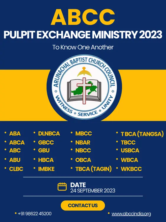 ABCC PULPIT EXCHANGE MINISTRY 2023