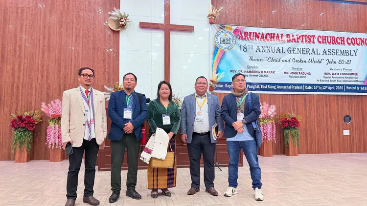 ABCC Officials along with Rev. Dr. Namseng R Marak, Secretary General CBCNEI